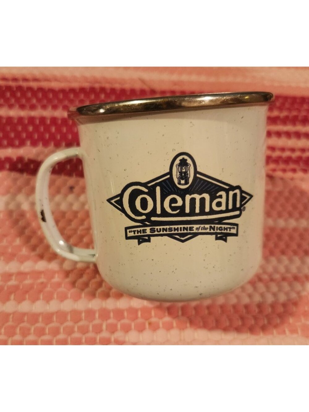 Vintage Coleman Sunshine Of The Night Enamel Mug